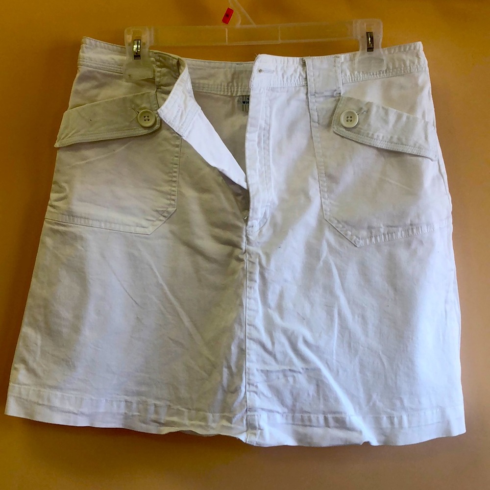 White Mini skirt